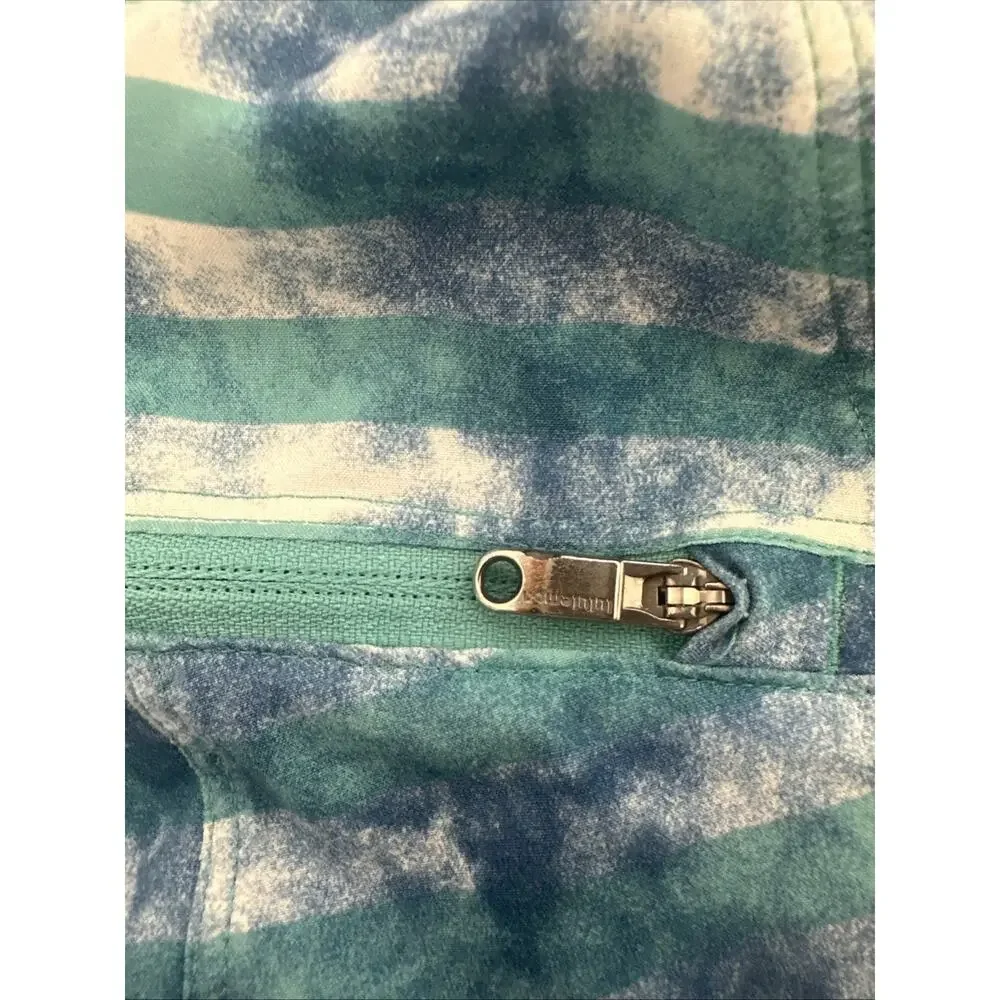 Lululemon Mens Board Shorts Trunks 9” Blue Striped Lined W/ Compression Shorts M
